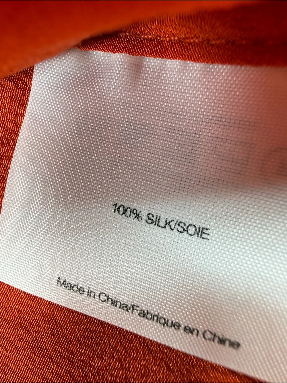 Tory Burch 100% Silk Orange Blouse -Size 4